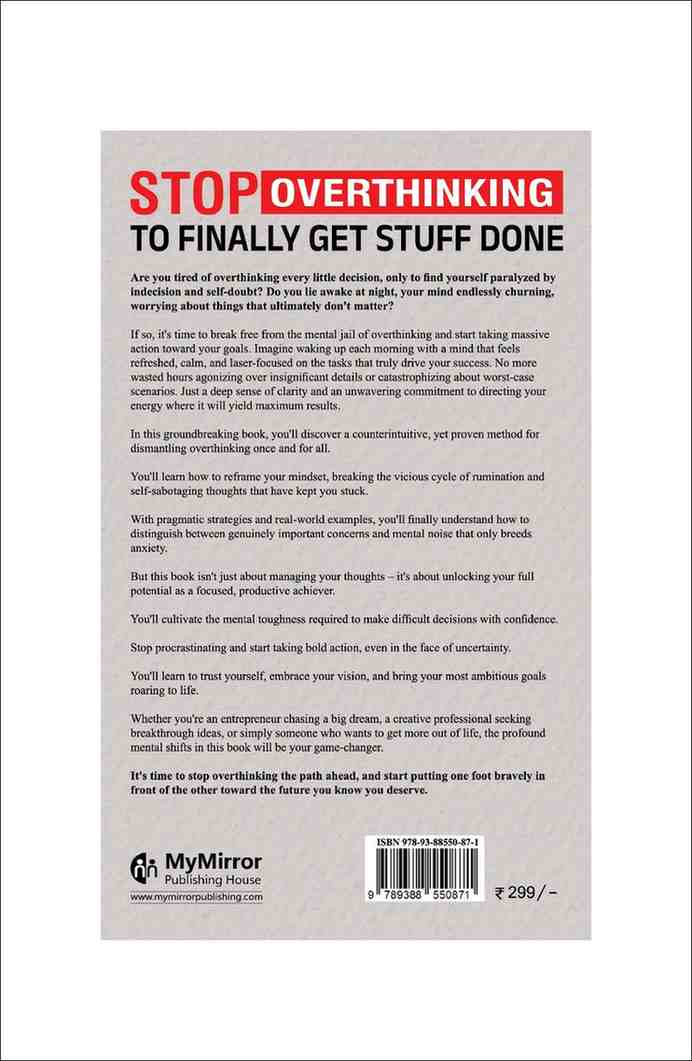 Stop Overthinking: Reframe Your Mindset & Finally Get Stuff Done