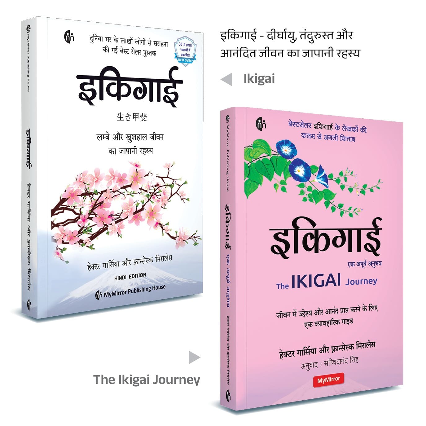 इकिगाई + The Ikigai Journey — दीर्घायु और आनंदित जीवन का जापानी रहस्य | Set of 2 Hindi Books